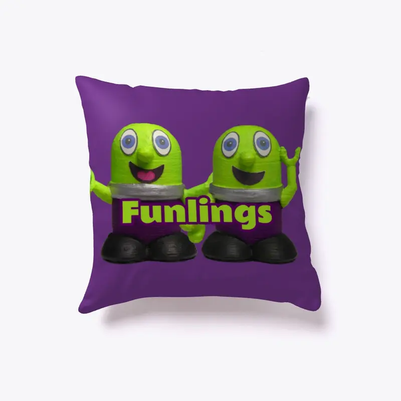 Indoor Pillow with Funlings Logo