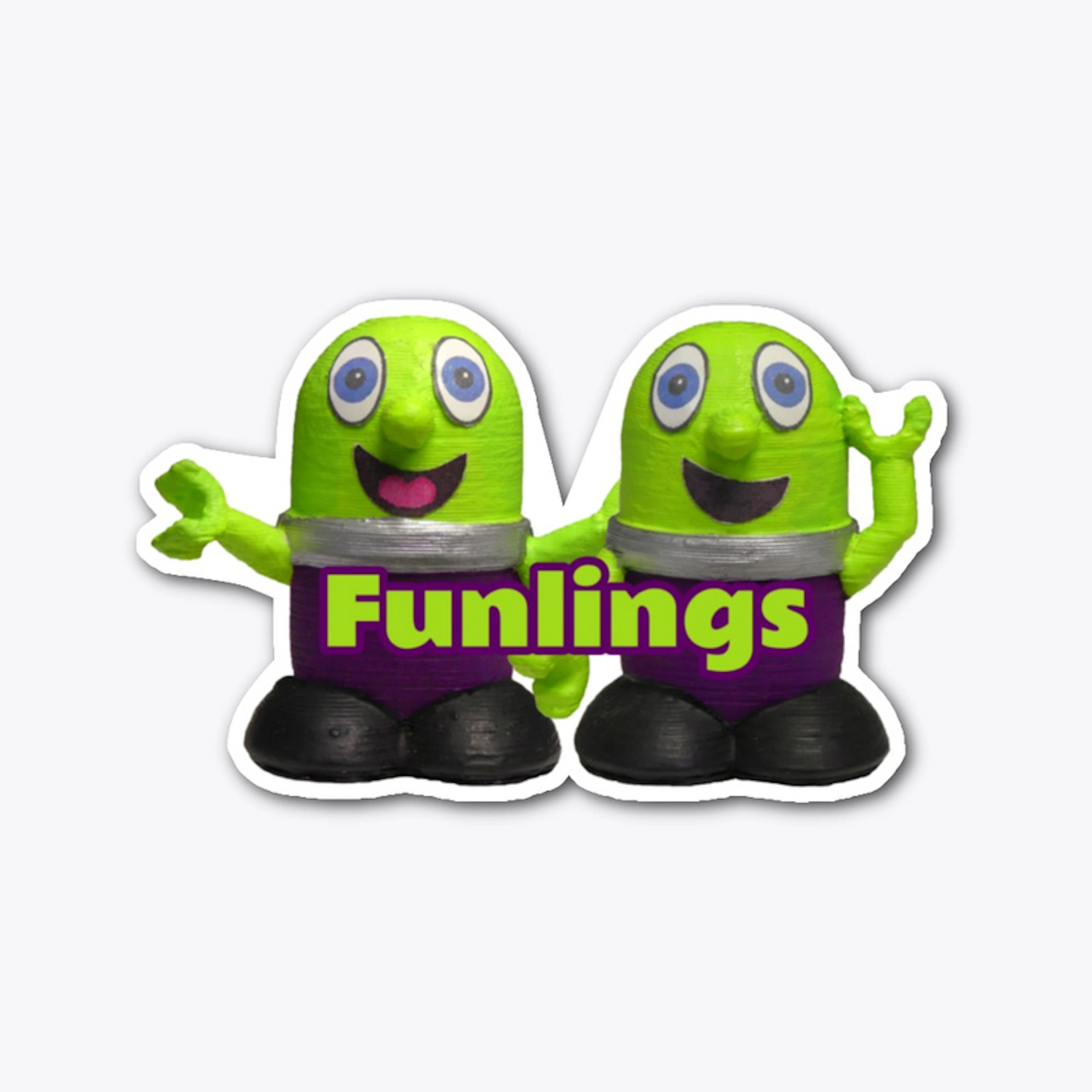 Die Cut Sticker of Funlings Logo