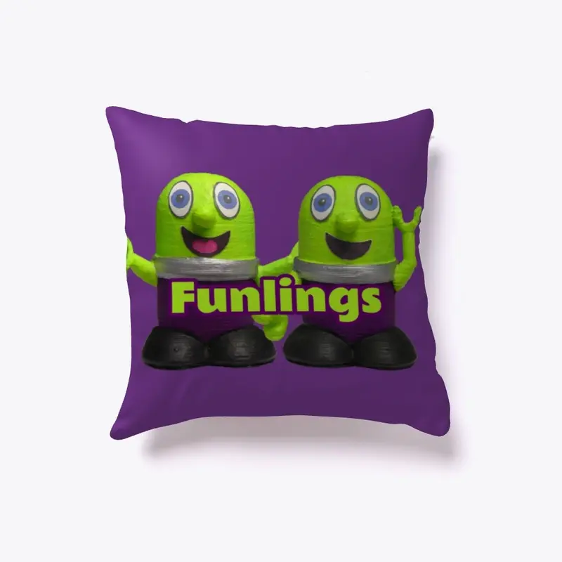 Indoor Pillow with Funlings Logo