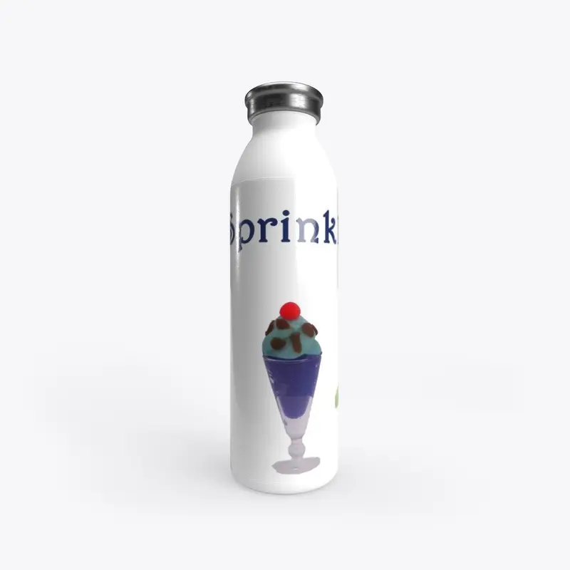 Water Bottle with Sprinkles