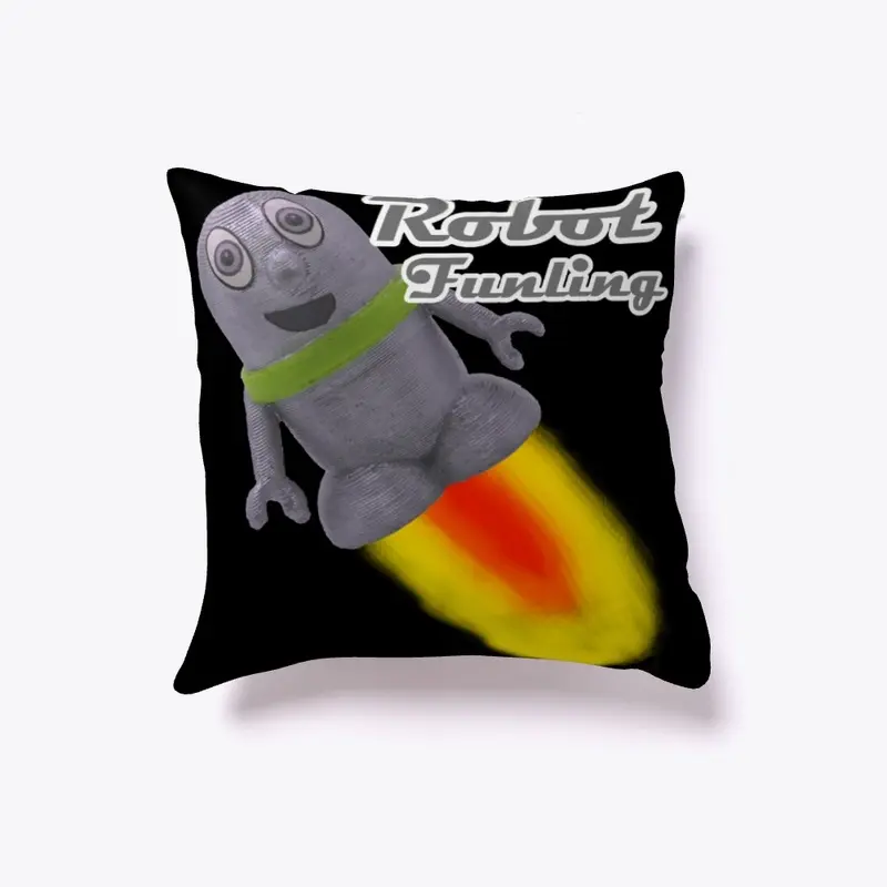 Indoor Pillow with Robot Funling